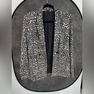 Express Leopard Print Jacket | S | Bold Statement Blazer / Animal Print